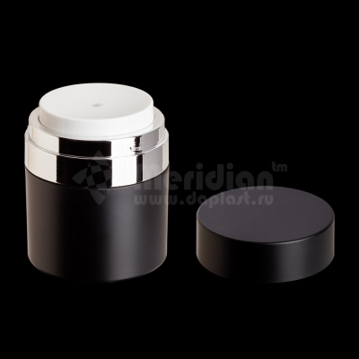 черная банка для крема 50 мл