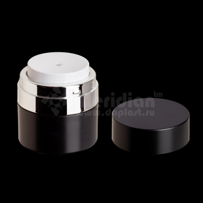 черная банка для крема 15 мл