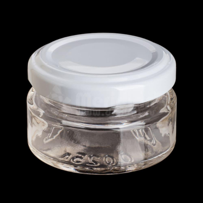 Банка стеклянная 25 мл с крышкой