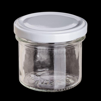 Банка стеклянная 125 мл с крышкой
