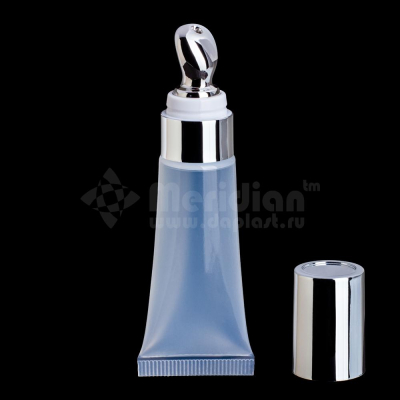 Тубофлакон Эни голубой с серебристой крышкой