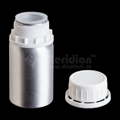 Алюминиевый флакон серебряный