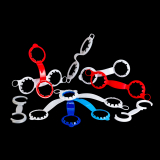 Держатель для бутылок на 2 шт. 38 мм