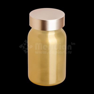 банка стеклянная 100 мл золотая