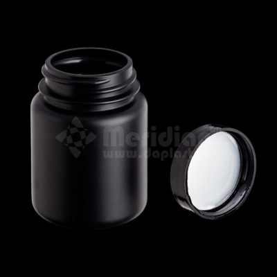 серия банок для капсул в черном цвете