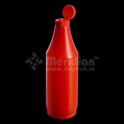 Бутылка под кетчуп 800 мл в разобранном виде с флип- топом