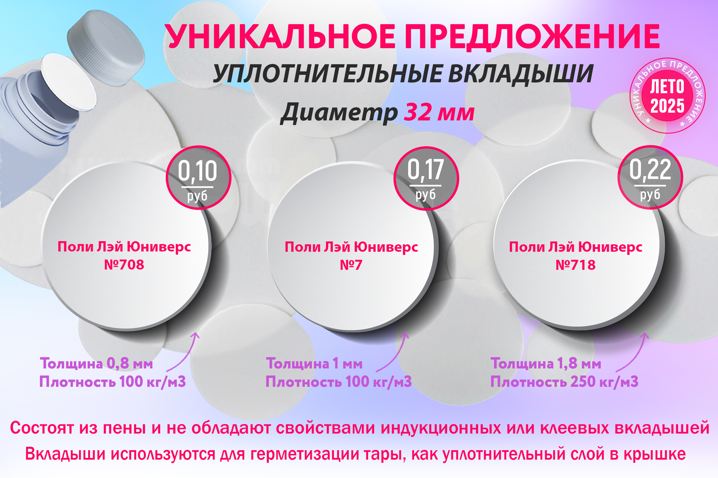 Уникальное предложение! Уплотнительные вкладыши по самой низкой цене!
