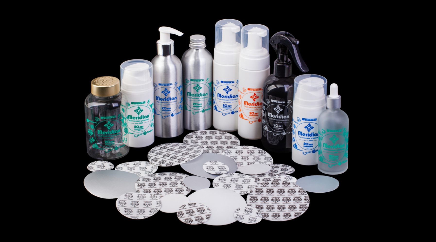 Меридиан — ваш партнер в создании упаковки, которая говорит за ваш бренд. Мы не просто производим и поставляем тару, а предлагаем комплекс: от выбора банки или флакона до нанесения безупречного логотипа.