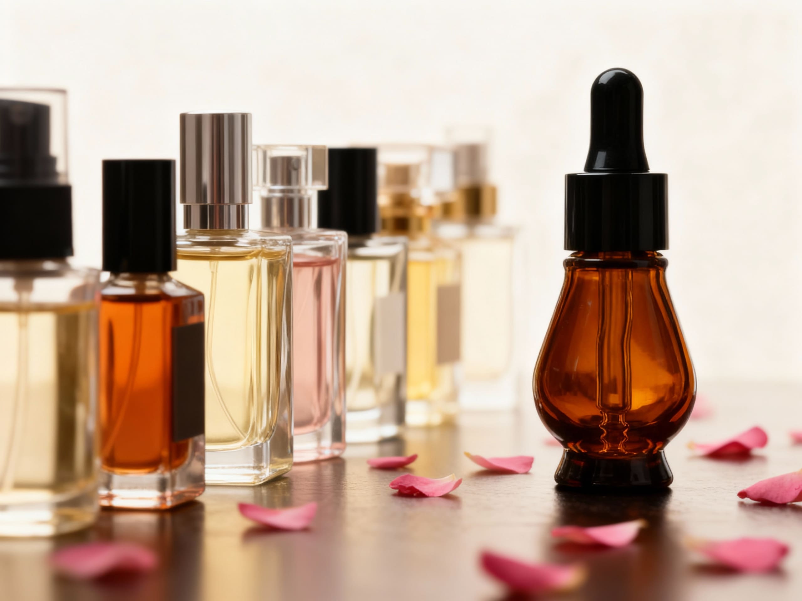 Различные флаконы для духов